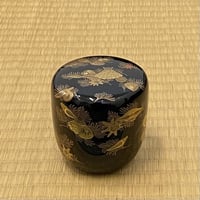 一瓢斎　海松貝蒔絵黒大棗　鵬雲斎書付