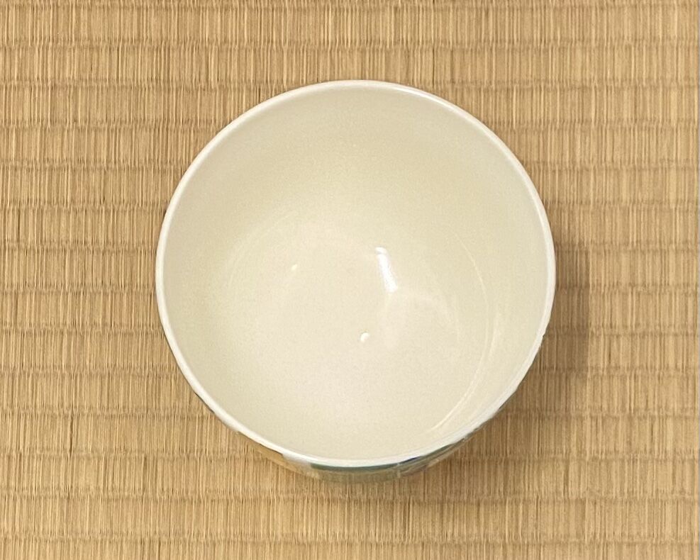 茜窯岡田華渓 竹紋茶碗 | とみや