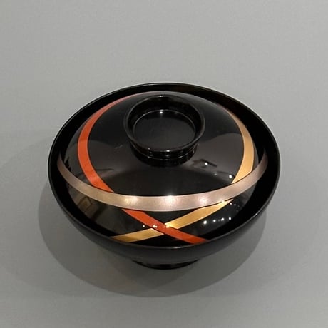輪島塗三色蒔絵吸物椀 5客組　②