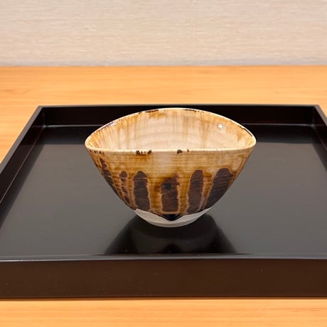 亀井味楽　高取焼編笠向付　10客組