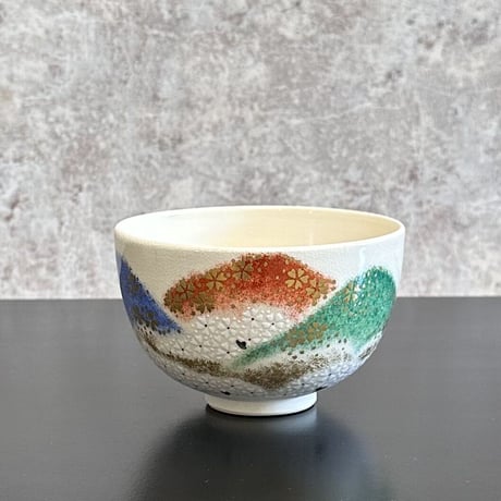 紀太理平　吉野山茶碗