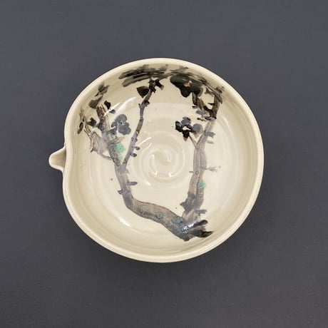 初代和田桐山　須磨対水画　　絵替片口向付　10客