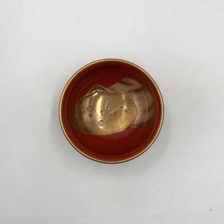 輪島塗貝合之図蒔絵ぐい呑　5客