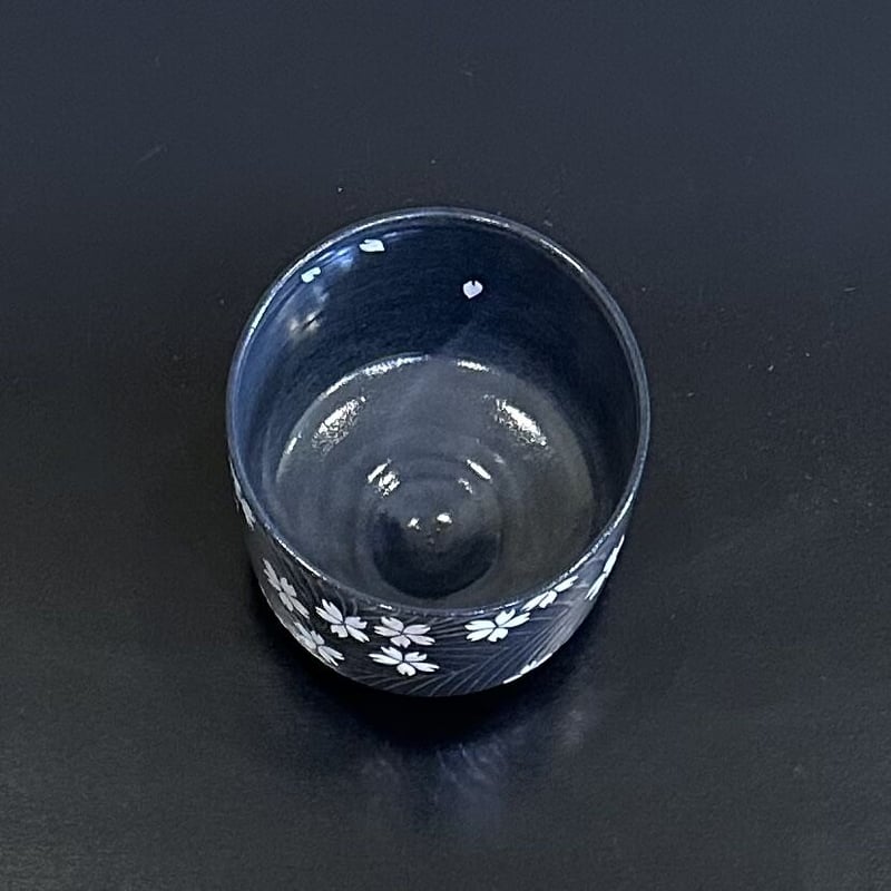 AG17 須山窯 須山昇華 桜の絵 茶碗 抹茶碗 紫碗 共箱共布 陶歴 未使用 須山窯 須山昇華 桜茶盌 | とみや