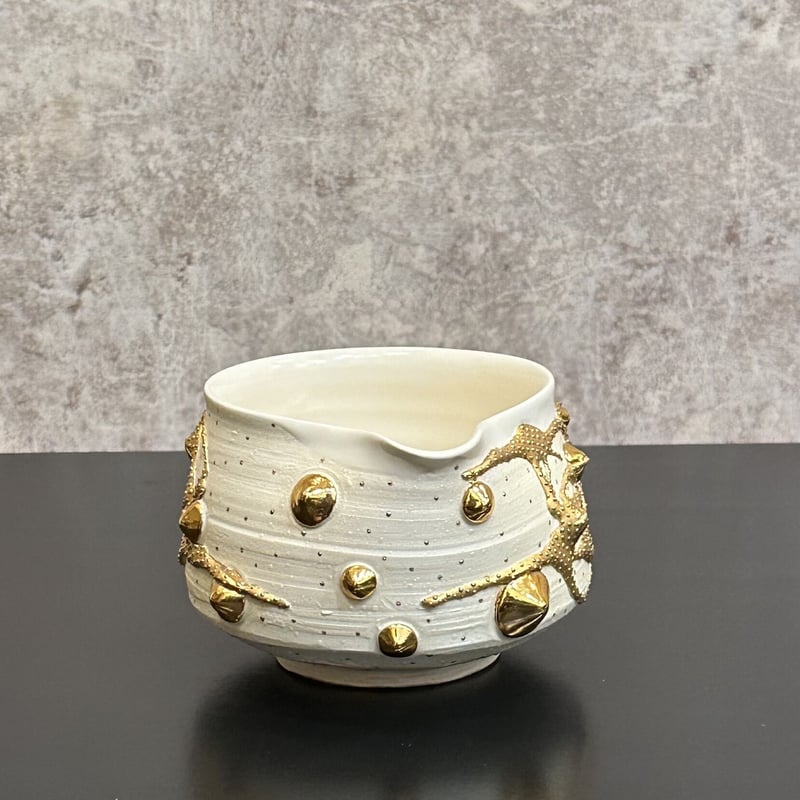 粉引絵付片口　金田誠作　素朴で手に馴染みの良い片口　金海窯の流れ　民藝 粉引絵付片口 金田誠作 素朴で手に馴染みの良い片口 金海