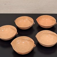 楽惺入　桃形小皿　5客組