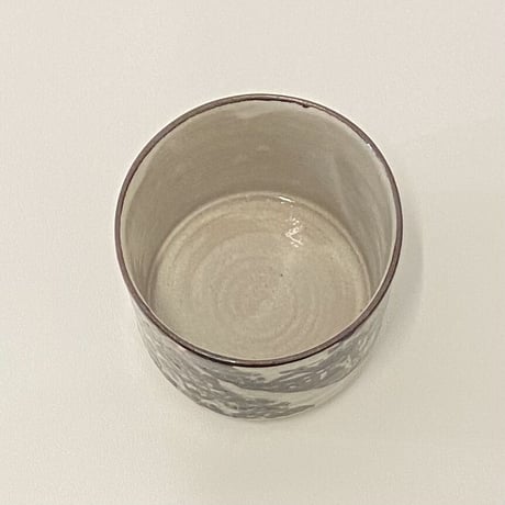 田端志音　乾山写銹絵道茶碗