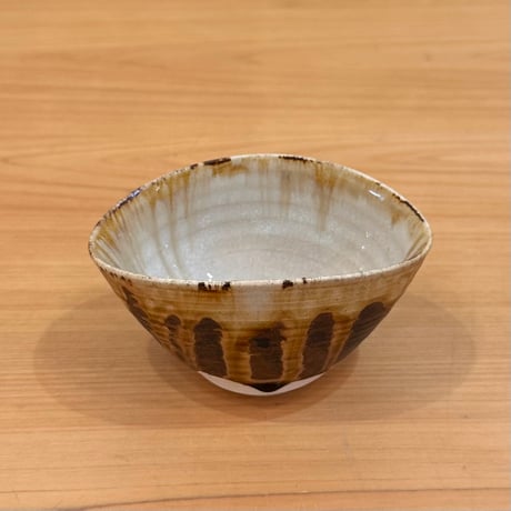 亀井味楽　高取焼編笠向付　10客組