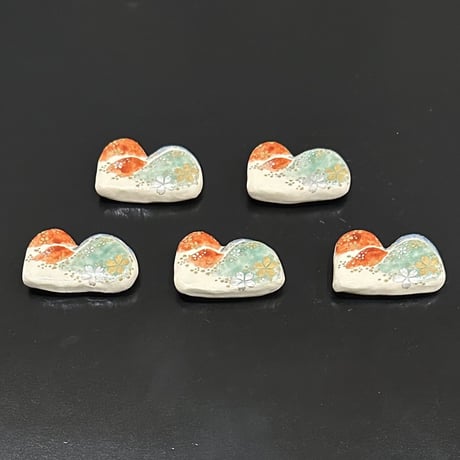 水間焼伏原窯　吉野山箸置