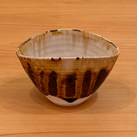 亀井味楽　高取焼編笠向付　10客組