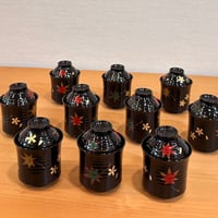 辻石斎　平筋春秋椀　10客組