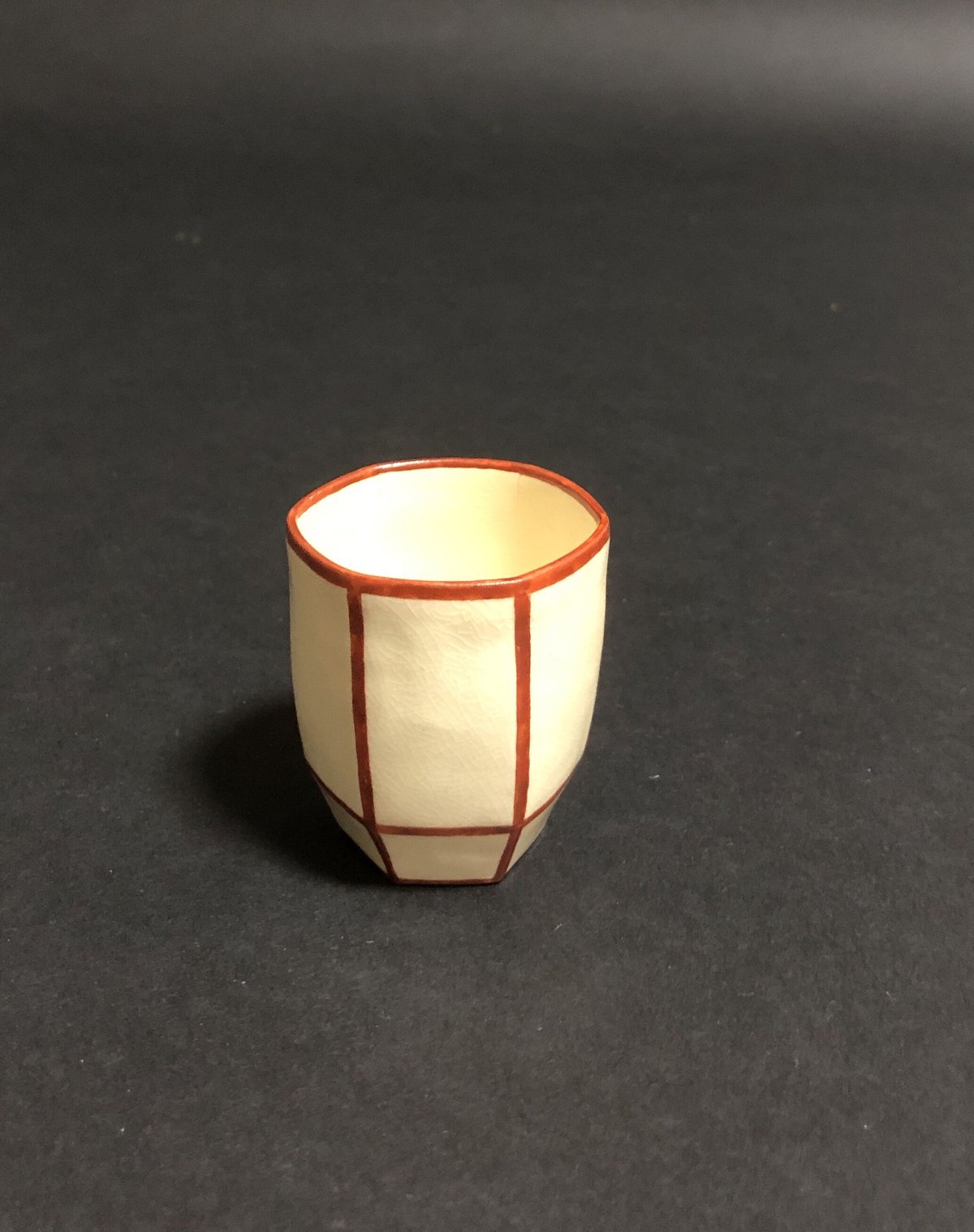 水間焼伏原窯 赤絵ぼんぼり猪口 5客 (新品) | とみや