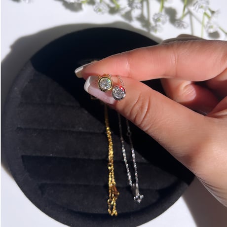 ハイカーボンダイヤモンドネックレス 0.5ct