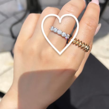ハイカーボンダイヤモンドリング 1.5ct