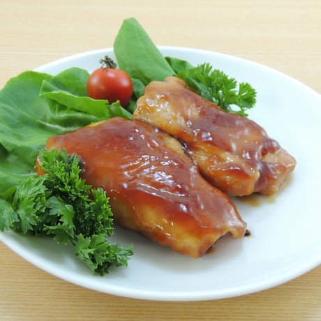 【送料無料 業務用】チキン照焼き90g（真空） 100枚（5枚真空×10袋×2合わせ）【冷凍食品 鶏肉 鶏もも 湯せん バーベキュー グリル オードブル 焼き鳥 パーティ 時短】