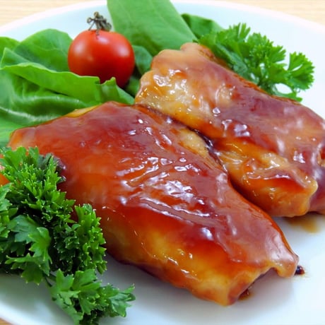 【送料無料 業務用】チキン照焼80g 80枚（20枚×4箱）【冷凍食品 鶏肉 鶏もも クリスマス バーベキュー グリル イベント オードブル 焼き鳥 パーティ お弁当 時短】