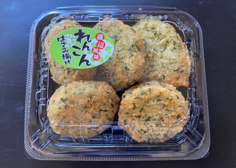 少量サイズ/送料別】蓮根挟み揚げ磯辺風30g（30個入り）【業務用 冷凍