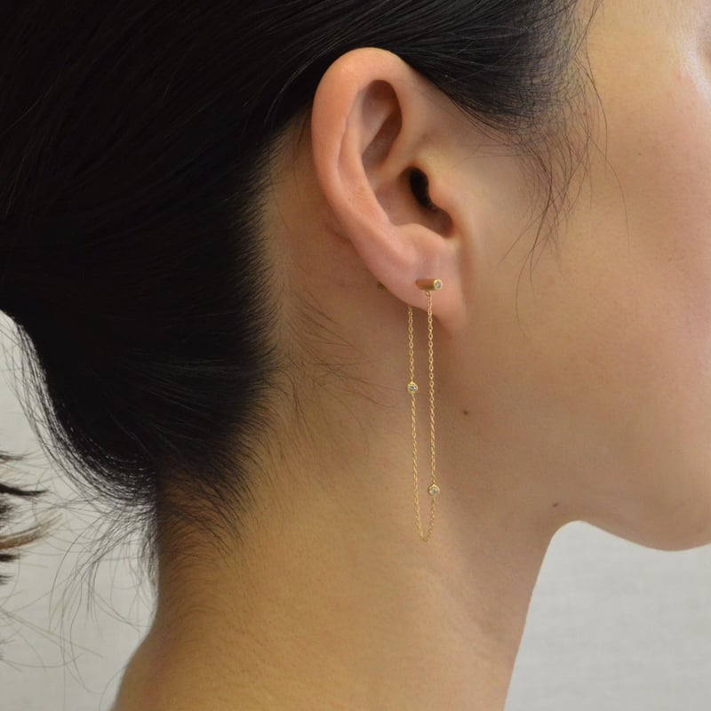 dazzle chain pierce (diamond / long) | mayuoka