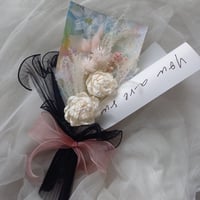 ソラフラワーピオニー×３種のラッピングペーパー/ピンクリボン
