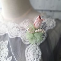 チューリップコサージュ　*パール*
