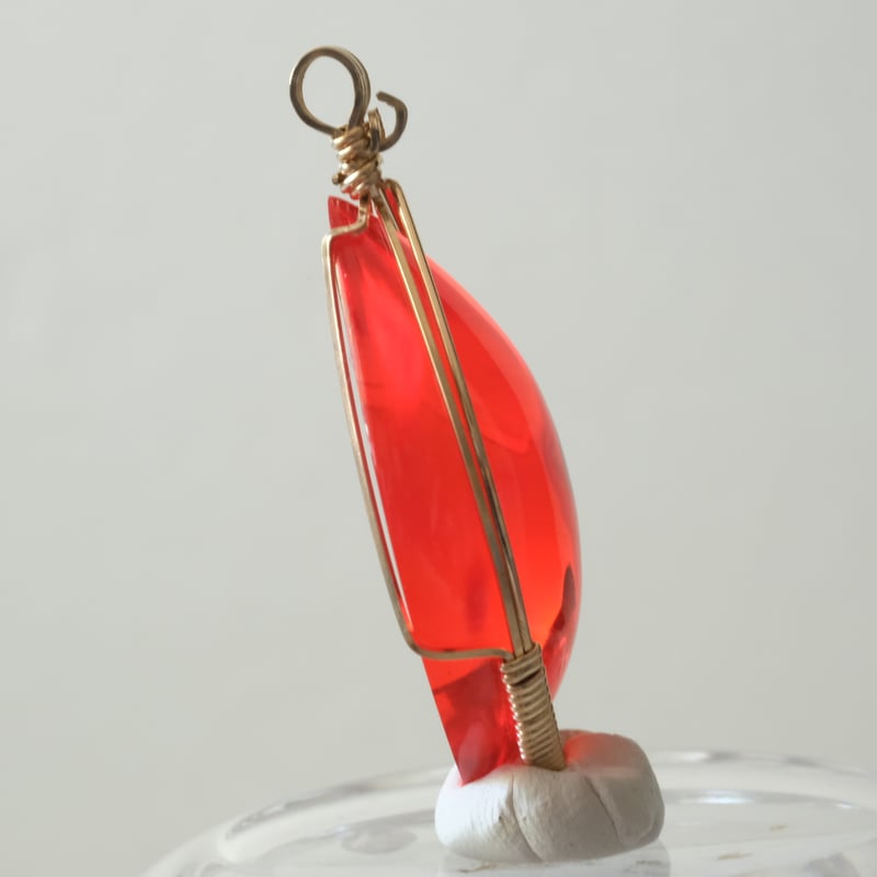 お値下げ　アンダラクリスタル　特大シンボリックポリッシュ　2900g アンダラ・クリスタル （オレンジ・31g） 【AC21OR001 】