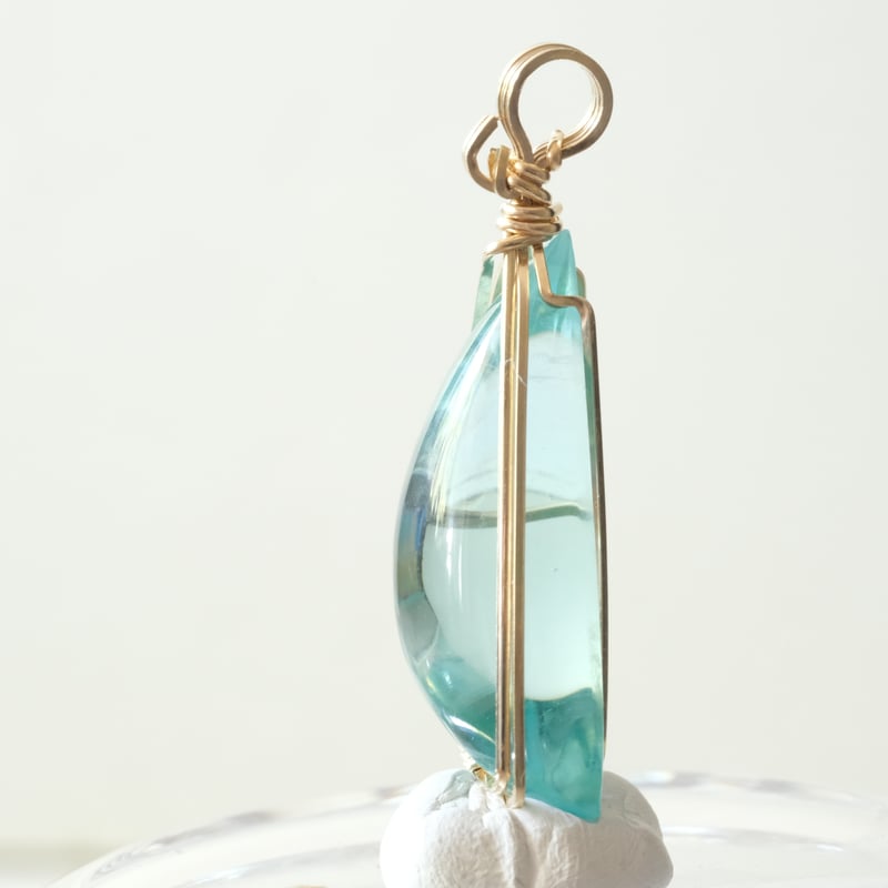 お値下げ　アンダラクリスタル　アクアセレ二ティー　シエラネバダ産 288g ☆三日月 | E Ku'u Crystal