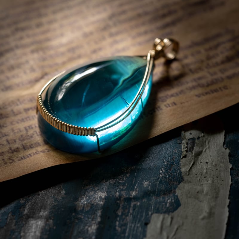 アンダラレムリアンクリスタル ペンダントトップ ベビーブルー 【公式