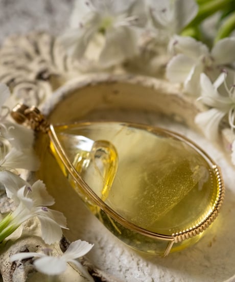 ☆しあわせを呼ぶ色彩☆アンダラクリスタル/ジョンブリアンイエロー アンダラクリスタルペンダントトップ | SEEDS OF HAPPINESS.m