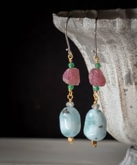 ラリマー★ピアス