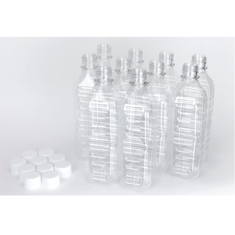 500ml プラスチックペットボトル 空 ペットボトル容器 500ml 角型 420本入 ふた付セット | 包装用品の