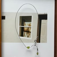 stone slide necklace-peridot-