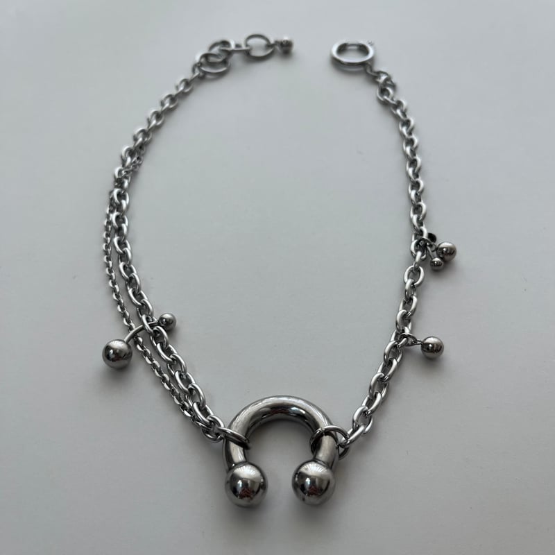 circular barbell necklace-popup design- | chipie