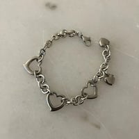 stainless heart bracelet