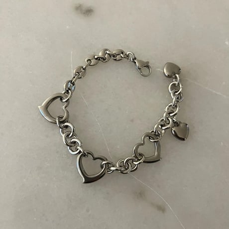 stainless heart bracelet