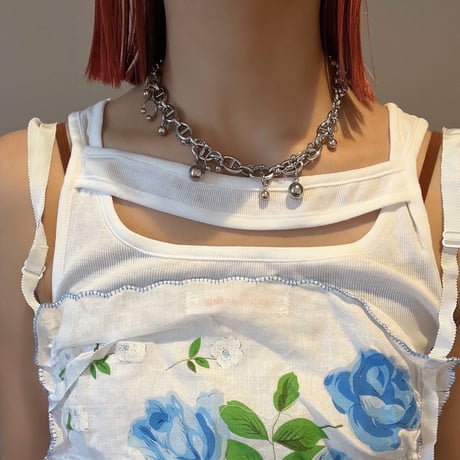 silver chain necklace  004