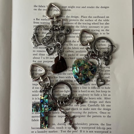 cross shell key ring