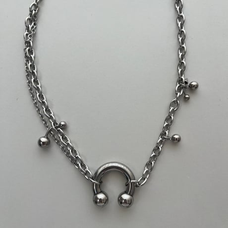 circular barbell necklace-popup design-