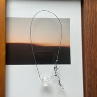 stone slide necklace-quartz-