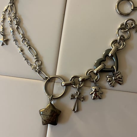 pyrite star necklace*๑♡՞