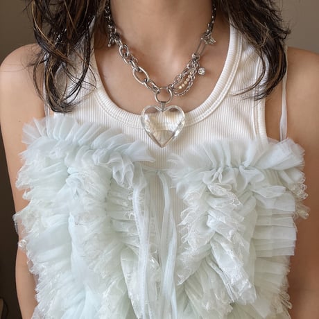 big heart necklace₊ ᨦ ♡ ᨩ ໋₊