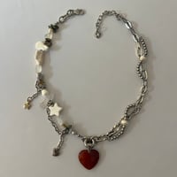 carnelian heart necklace