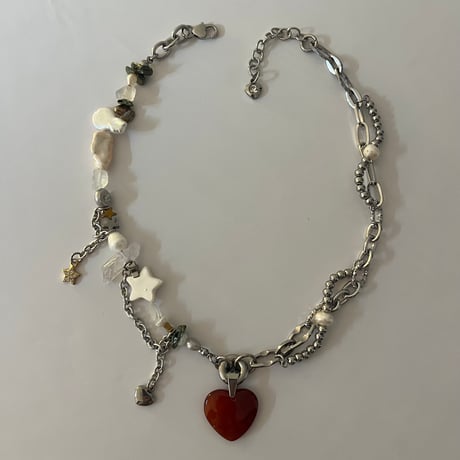 carnelian heart necklace