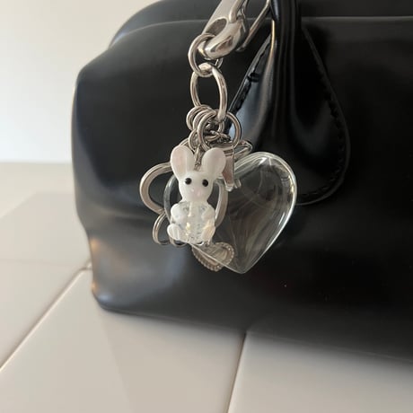 big heart key chain