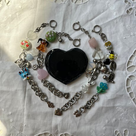 flower & insect bracelet
