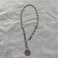 3way chain necklace-crazy agate-