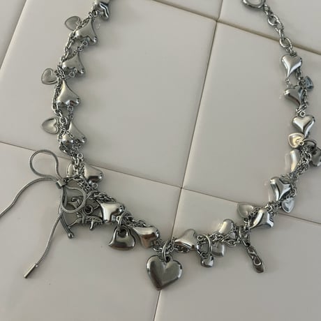 Heart Cluster Necklace