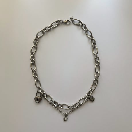 heart padlock necklace♡ྀི ˖ ⊹