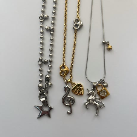 star ball chain necklace✩*ೃ.⋆