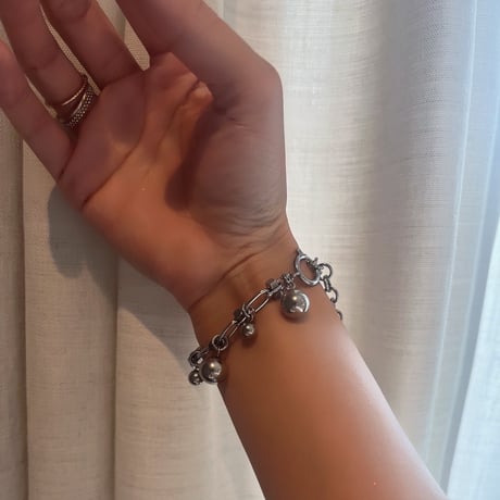 silver ball bracelet