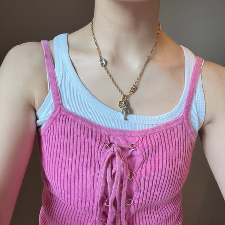 melody heart necklace𐔌♫ྀི𓈒 ݁⋆